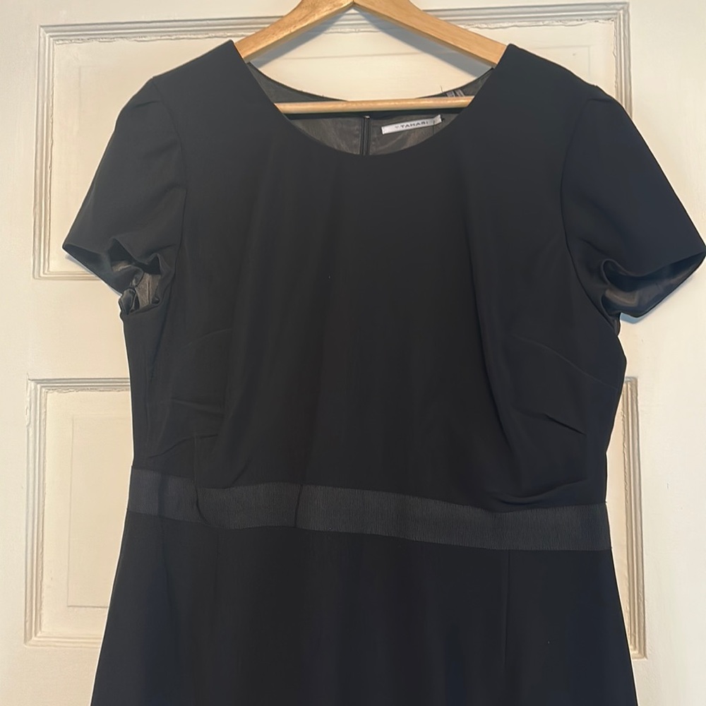 Fitted Black Tahari Dress